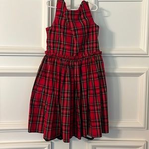 Girls crewcuts plaid dress size 10